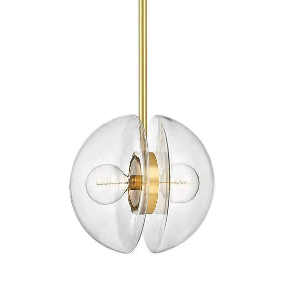 Hudson Valley Lighting Kert Pendant in Aged Brass 9417-AGB