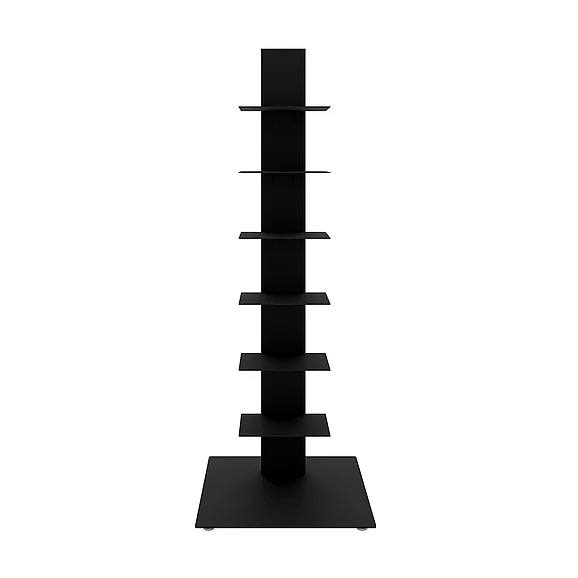 Euro Style Sapiens Bookcase/Shelf/Shelving Tower in Anthracite 94196ANTH-KIT
