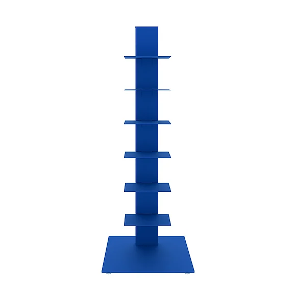 Euro Style Sapiens Bookcase/Shelf/Shelving Tower in Blue 94196BLU-KIT CLOSEOUT