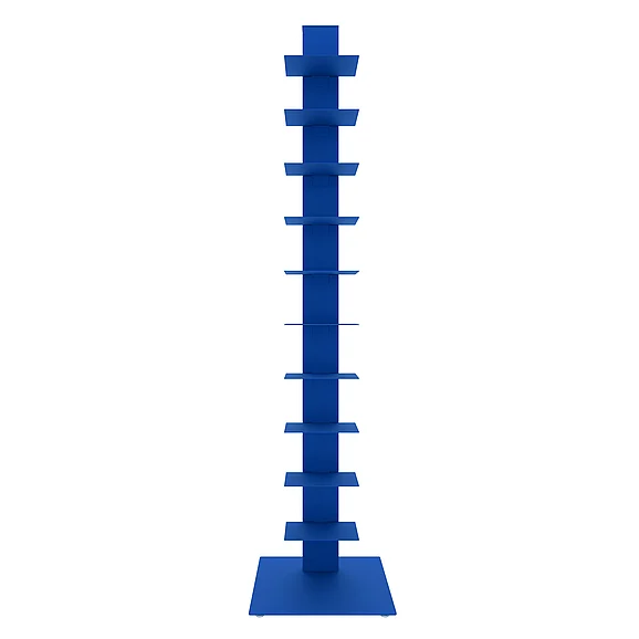 Euro Style Sapiens Bookcase/Shelf/Shelving Tower in Blue 94200BLU-KIT