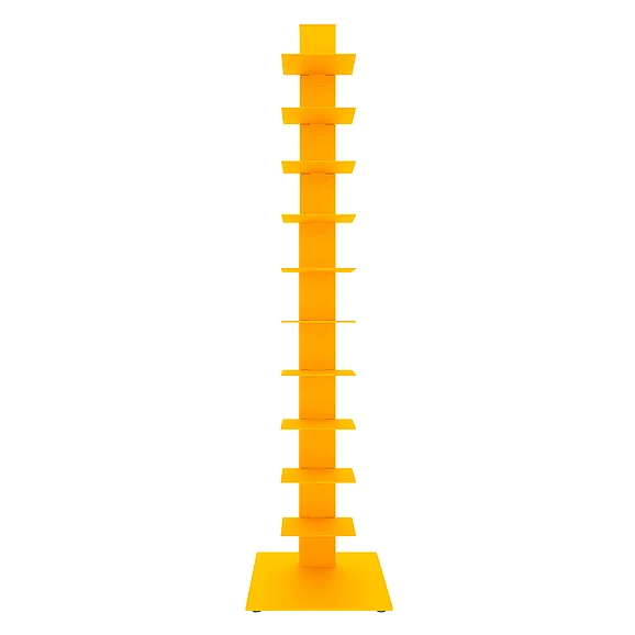 Euro Style Sapiens Bookcase/Shelf/Shelving Tower in Yellow 94200YEL-KIT