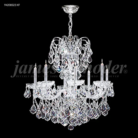 James R. Moder Vienna Collection Crystal Chandelier in Silver 94208S22-XF