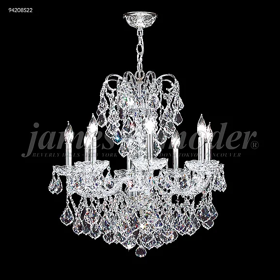James R. Moder Vienna Collection Crystal Chandelier in Silver 94208S22