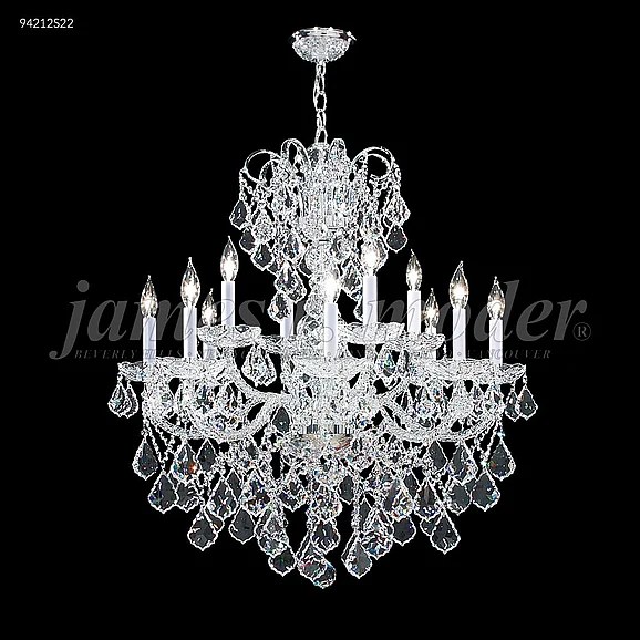 James R. Moder Vienna Collection Crystal Chandelier in Silver 94212S22