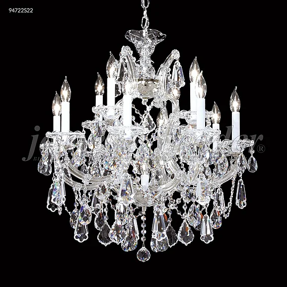 James R. Moder Maria Theresa Royal Collection Crystal Chandelier in Silver 94722S22