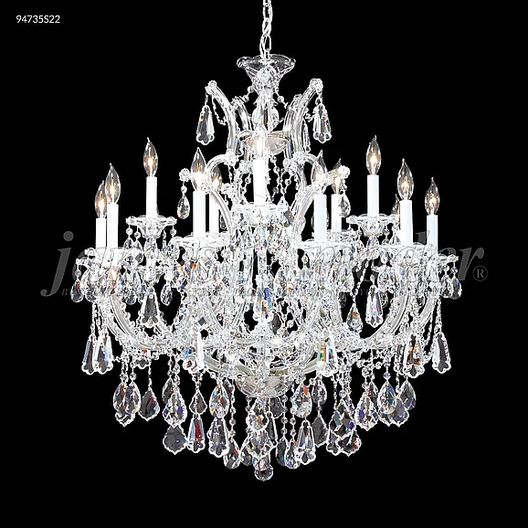 James R. Moder Maria Theresa Royal Collection Crystal Chandelier in Silver 94735S22