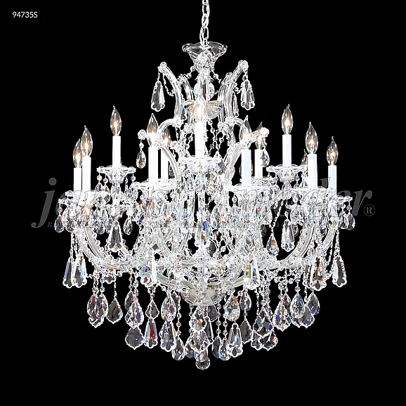 James R. Moder Maria Theresa Royal Collection Crystal Chandelier in Silver 94735S00