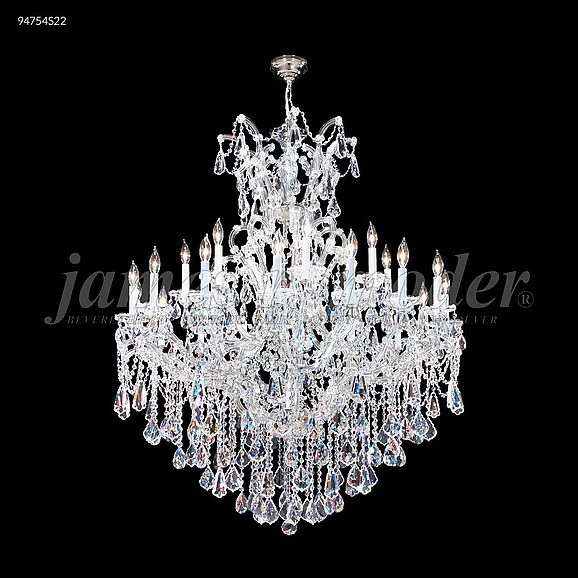 James R. Moder Maria Theresa Royal Collection Crystal Chandelier in Silver 94754S22