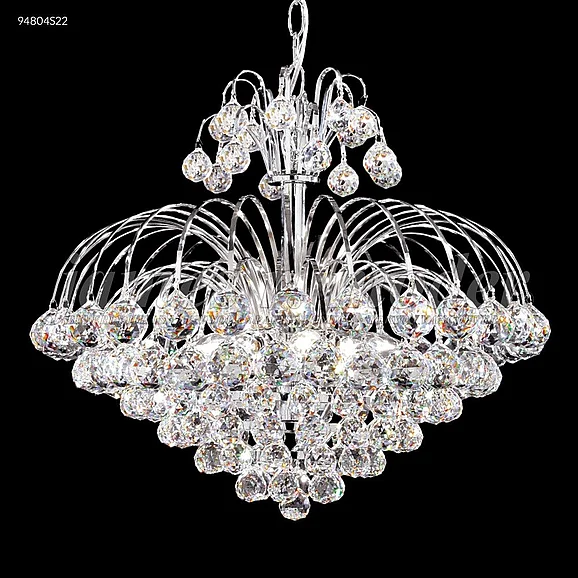 James R. Moder Jacqueline Collection Crystal Chandelier in Silver 94804S22