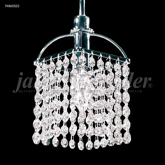 James R. Moder Tekno Mini Collection Crystal Chandelier in Silver 94860S22