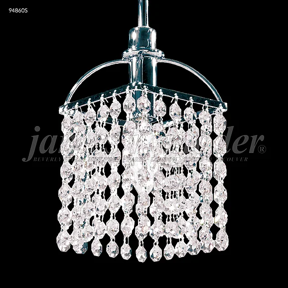 James R. Moder Tekno Mini Collection Crystal Chandelier in Silver 94860S77
