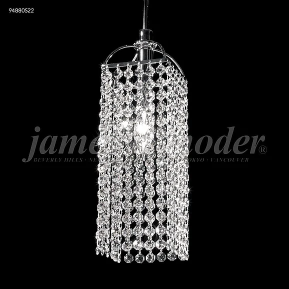 James R. Moder Tekno Mini Collection Crystal Chandelier in Silver 94880S2B