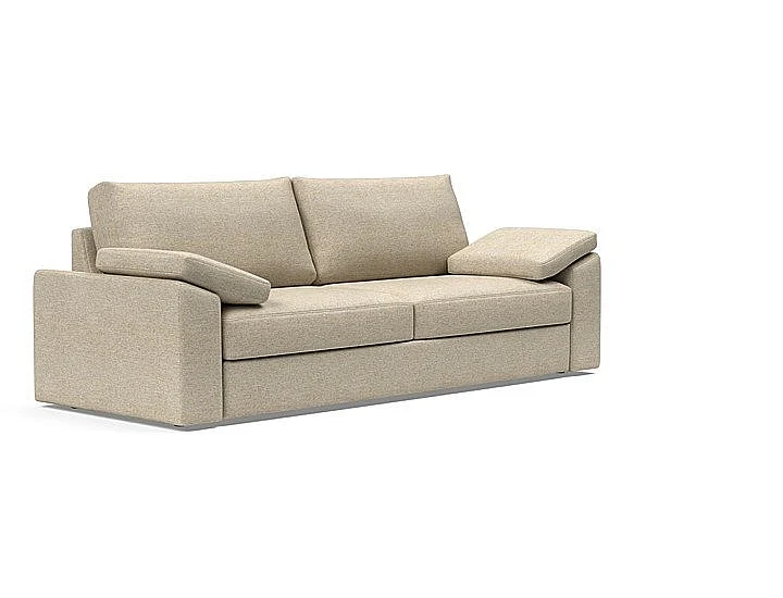 Innovation Living Vilander Sofa Bed with Cushion Arms in Black Steel (366 Halifax Antique) 95-585201366-03-01