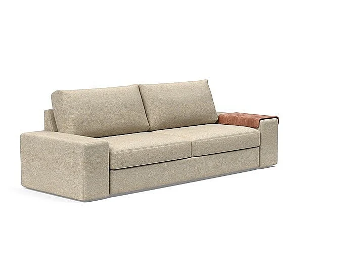 Innovation Living Vilander Sofa Bed with Wide Arms in Black Steel (366 Halifax Antique) 95-585201366-03-03