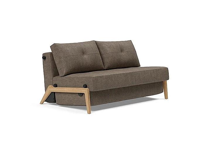 Innovation Living Cubed Full Sofa 02 in Lacquered Oak (411 Esina Cedar Brown) 95-744002411-5-2