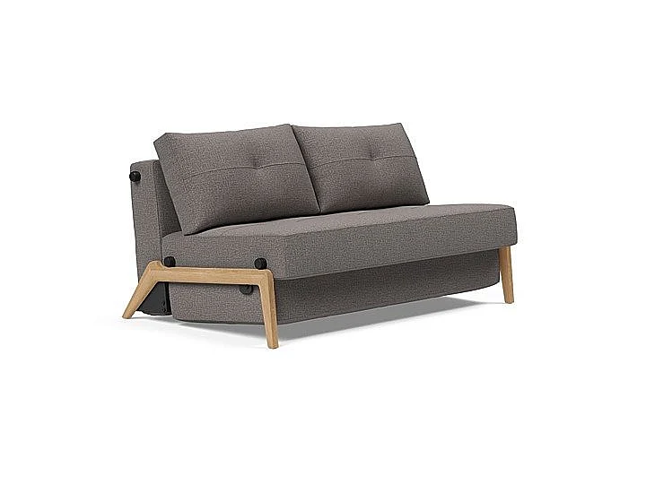 Innovation Living Cubed Full Sofa 02 in Lacquered Oak (521 Mixed Dance Grey) 95-744002521-5-2