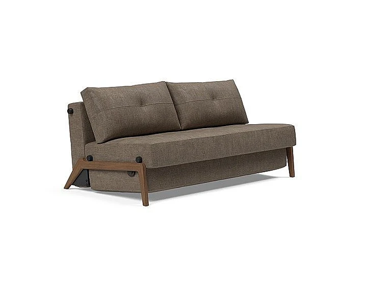 Innovation Living Cubed Queen Sofa 02 in Dark Wood (411 Esina Cedar Brown) 95-744029411-3-2