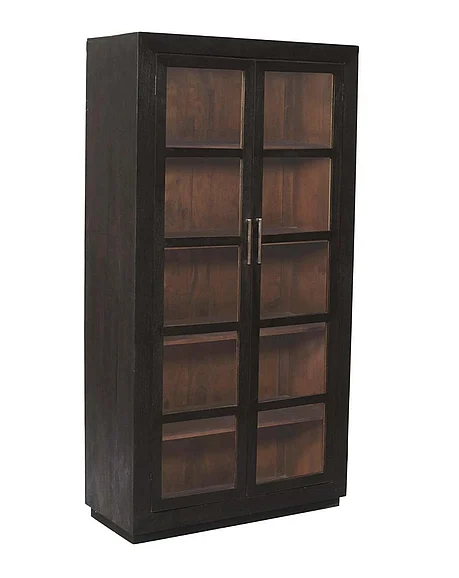 Moti Furniture Fernious Tall Cabinet in Dark Gray