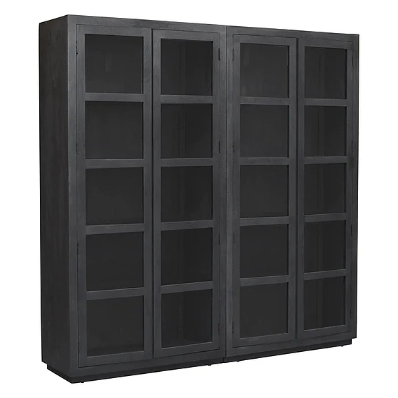 Moti Furniture Argyle Bookcase in Graphite Black 95208002