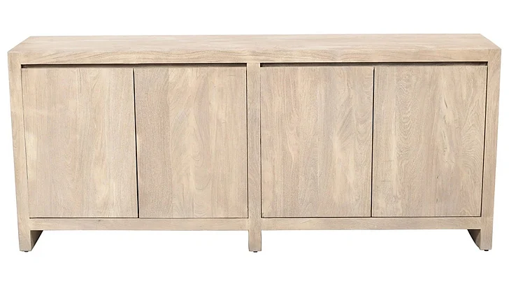 Moti Furniture Argyle 4-Door Sideboard in Light Ash Ivory 95209001