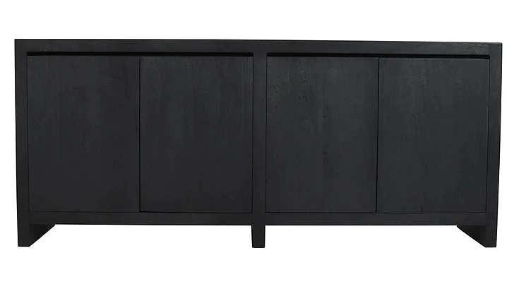 Moti Furniture Argyle 4-Door Sideboard in Graphite Black 95209002