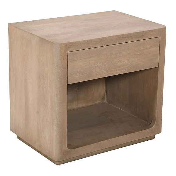 Moti Furniture Argyle Nightstand in Light Ash Ivory 95214001