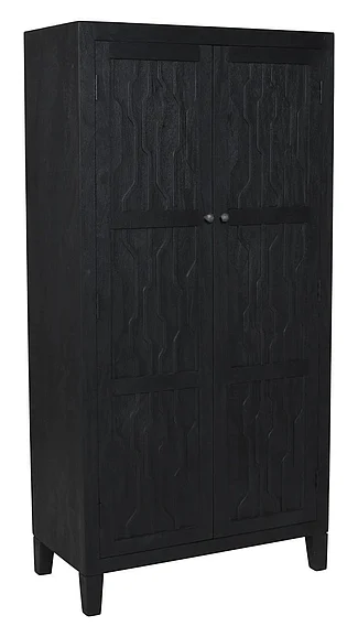 Moti Furniture Orchard Tall Cabinet in Graphite Black 95301002