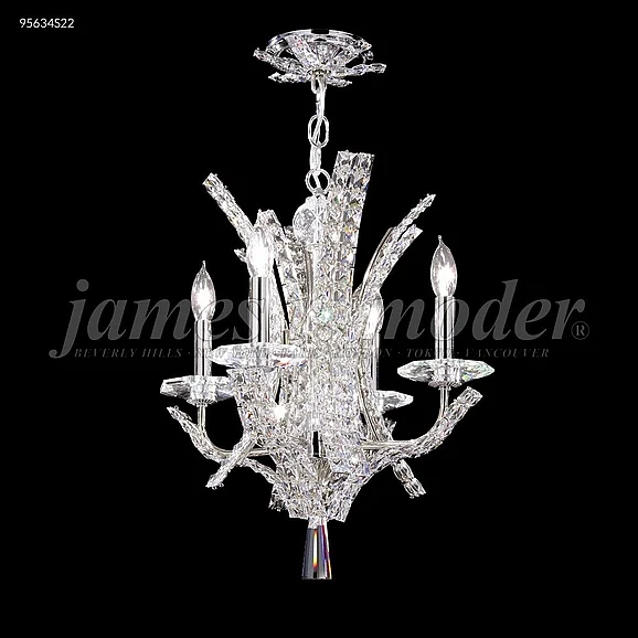 James R. Moder Eclipse Fashion Collection Crystal Chandelier in Silver 95634S22