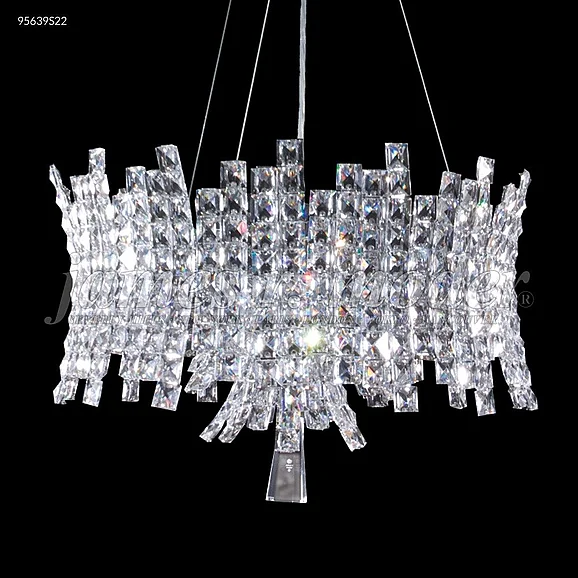 James R. Moder Eclipse Fashion Collection Crystal Chandelier in Silver 95639S22