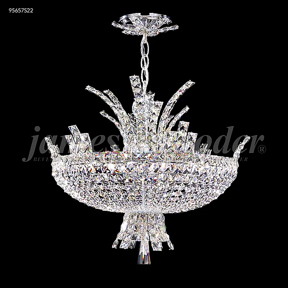 James R. Moder Eclipse Fashion Collection Crystal Chandelier in Silver 95658S77
