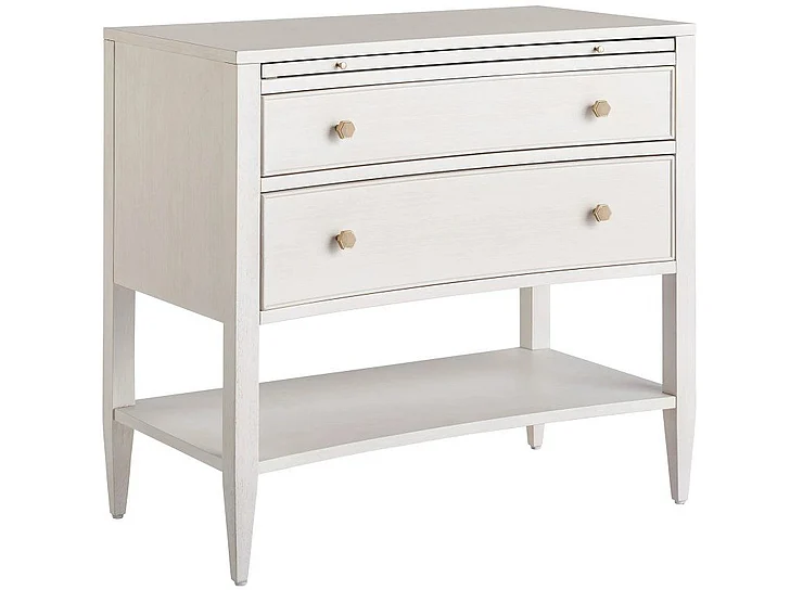 Universal Furniture Love Joy Bliss Chelsea Nightstand in Alabaster