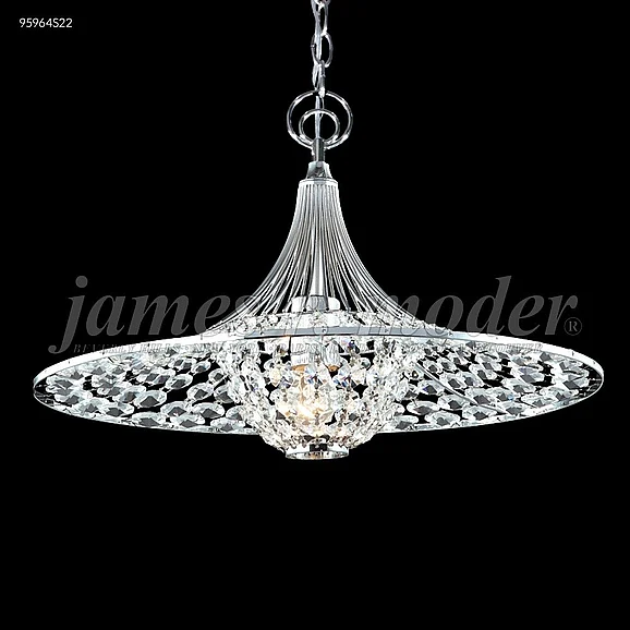 James R. Moder Contemporary Collection Crystal Chandelier in Silver 95964S22