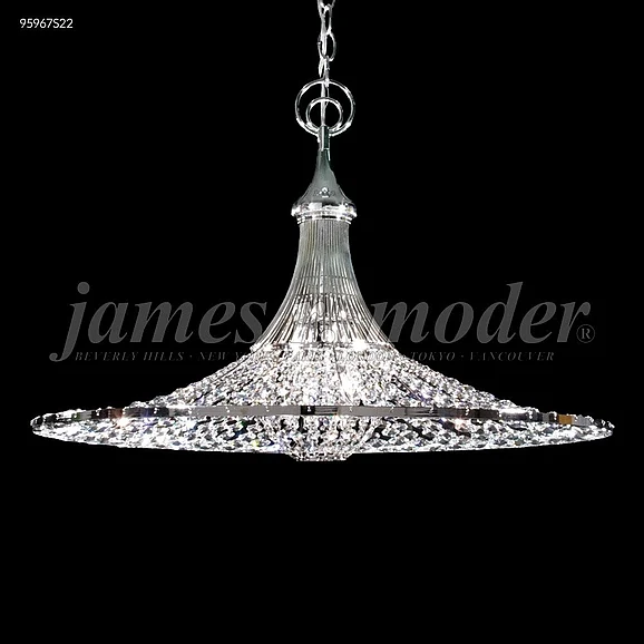 James R. Moder Contemporary Collection Crystal Chandelier in Silver 95967S22