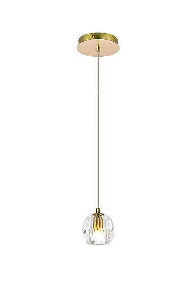 Elegant Eren 1 Light Gold Pendant 3505D6G