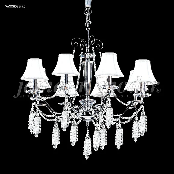 James R. Moder Tassel Collection Crystal Chandelier in Silver 96008S22