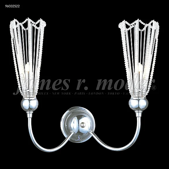 James R. Moder Medallion Collection Crystal Chandelier in Silver 96032S22
