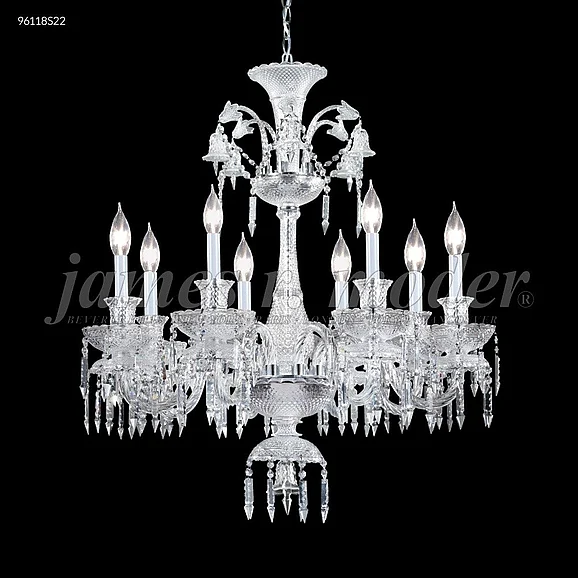 James R. Moder Le Chateau Collection Crystal Chandelier in Silver 96118S22-74