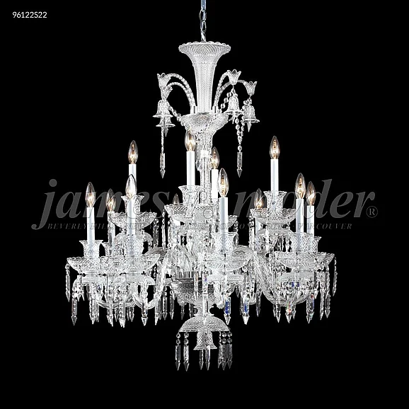 James R. Moder Le Chateau Collection Crystal Chandelier in Silver 96122S22