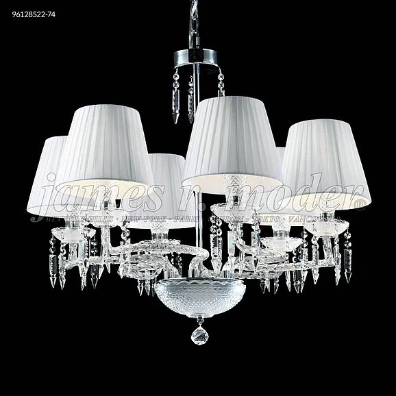 James R. Moder Le Chateau Collection Crystal Chandelier in Silver 96128S22