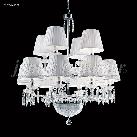James R. Moder Le Chateau Collection Crystal Chandelier in Silver 96129S22