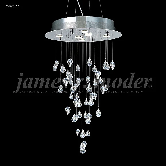 James R. Moder Medallion Collection Crystal Chandelier in Silver 96145S22