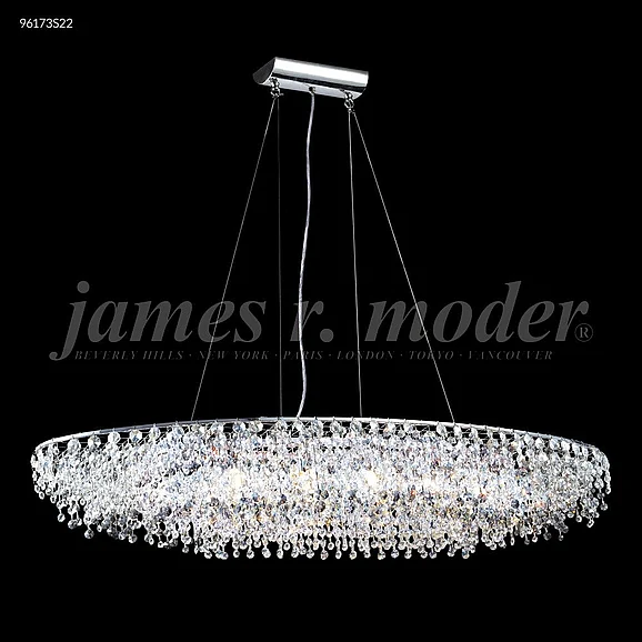 James R. Moder Continental Fashion Collection Crystal Chandelier in Silver 96173S22