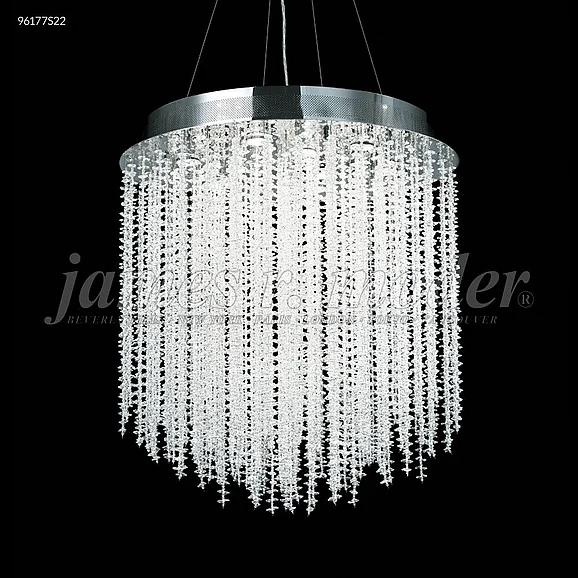 James R. Moder Continental Fashion Collection Crystal Chandelier in Silver 96177S22