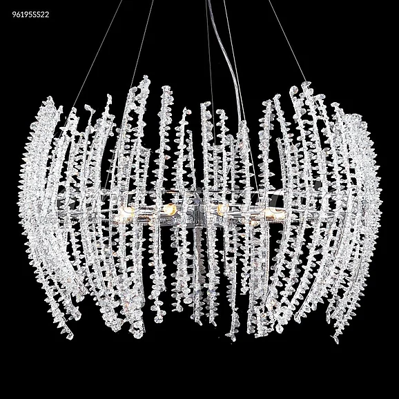 James R. Moder Continental Fashion Collection Crystal Chandelier in Silver 96195S22
