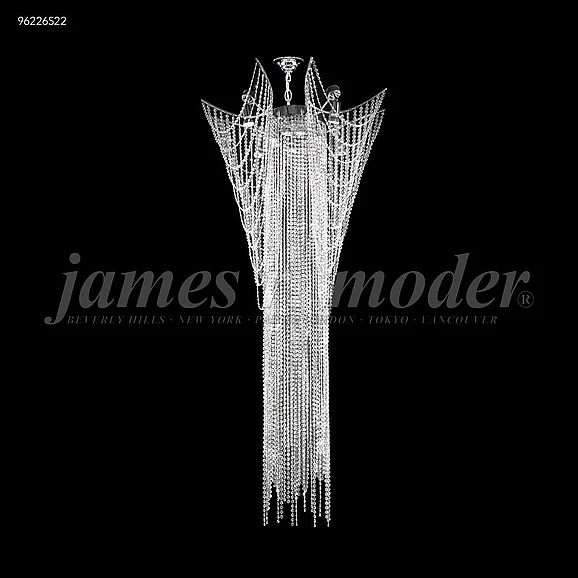 James R. Moder Medallion Collection Crystal Chandelier in Silver 96226S22