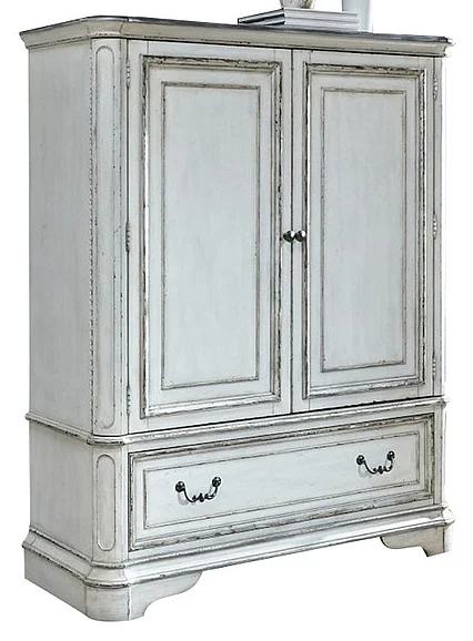 Liberty Magnolia Manor Door Chest in Antique White 244-BR42