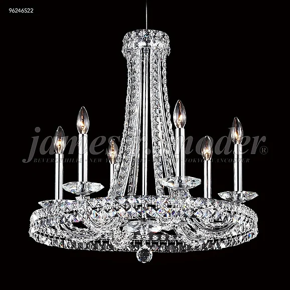 James R. Moder Ashton Collection Crystal Chandelier in Silver 96246S22