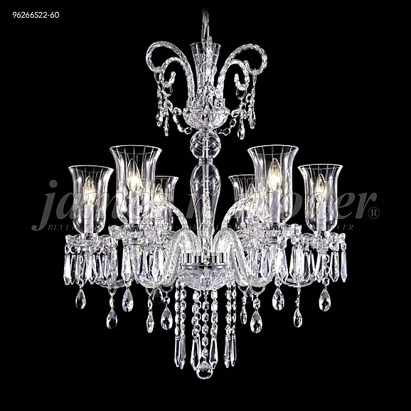 James R. Moder Venetian Collection Crystal Chandelier in Silver 96266S22-60