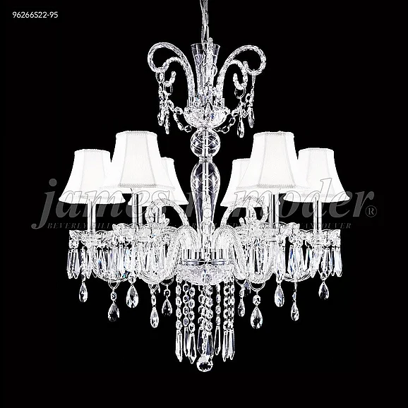 James R. Moder Venetian Collection Crystal Chandelier in Silver 96266S22-95