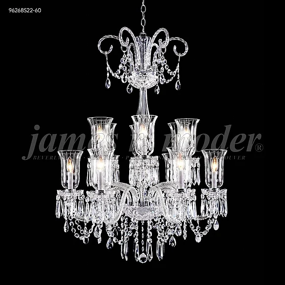 James R. Moder Venetian Collection Crystal Chandelier in Silver 96268S22-95